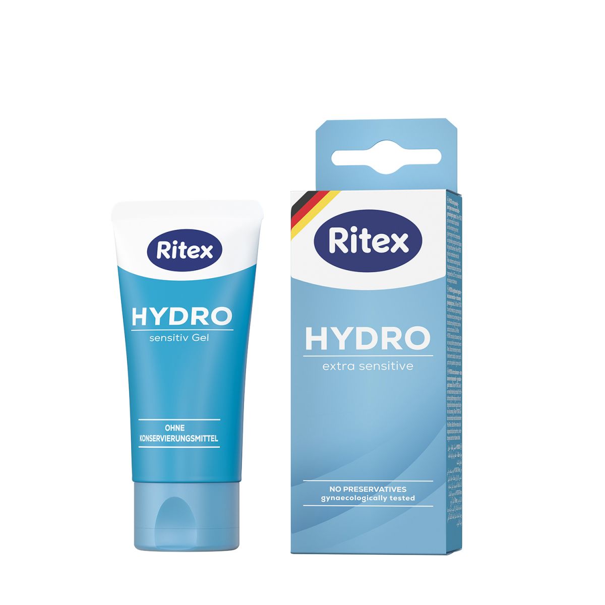 GEL BÔI TRƠN RITEX HYDRO - GỐC NƯỚC, KHÔNG CHẤT BẢO QUẢN (TUÝP 50 ML)